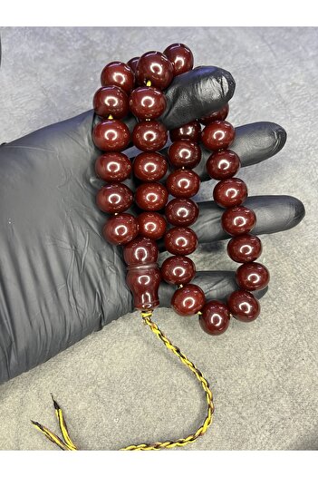 Mos Tespih Wheel Cut Old Rope Tassel High-End Tightening Amber Prayer Beads