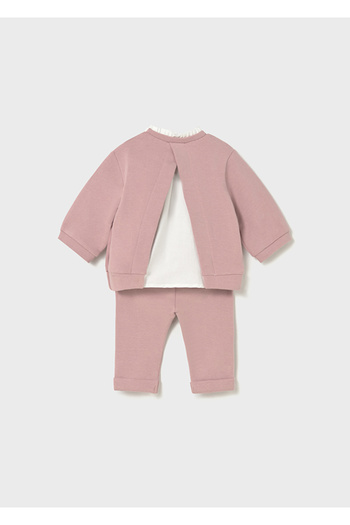 MAYORAL Newborn Girl Pants and Sweatshirt Set