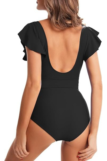 OEM Women's one-piece swimsuit, V-neck, Pink 2XL