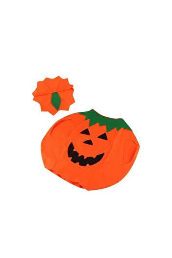 OEM Pumpkin Costume for Children, Textile, Orange, 2 - 5 Years