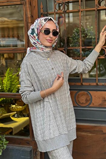 Moodbasic Pantolonlu Takım MB24.698 Gri