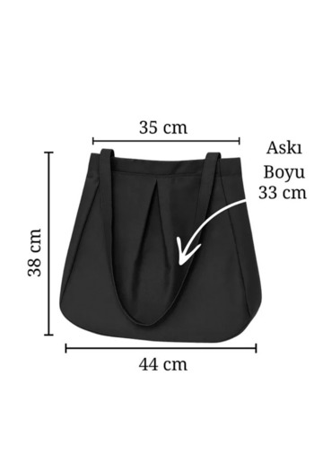 BUTİK1AVM Women's Bag Black Multi-Purpose Premium Oversize Canvas Women's Hand and Shoulder Bag