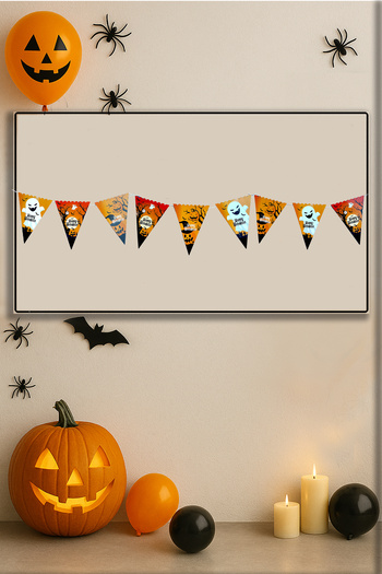 Neskuk Halloween Written Paper Banner |   Halloween Party Decoration |   Halloween Wall Decoration |   Paper Ornament