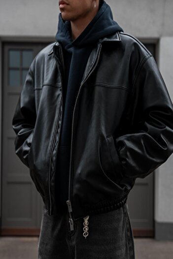 PRİFALDİ Unisex Vintage Leather Jacket