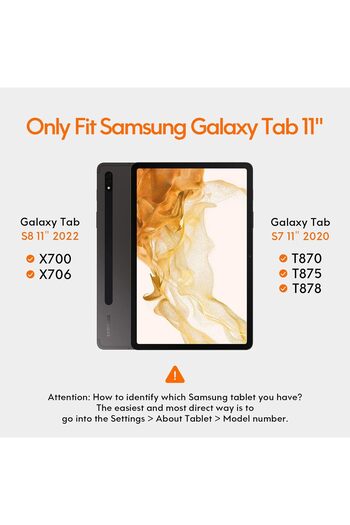 HYX Galaxy Tab S8 Keyboard Case, Touchpad with S Pen Slot, for Samsung Galaxy Tab S8 / S7 11 inc