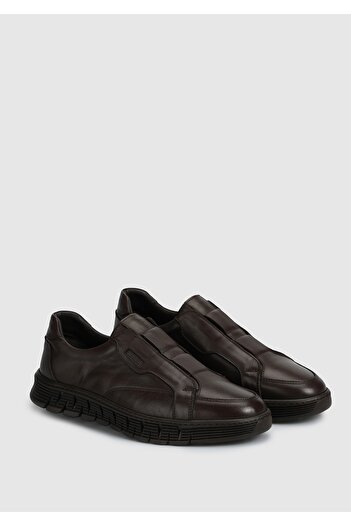 Eclipse Brown Leather Men's Shoes