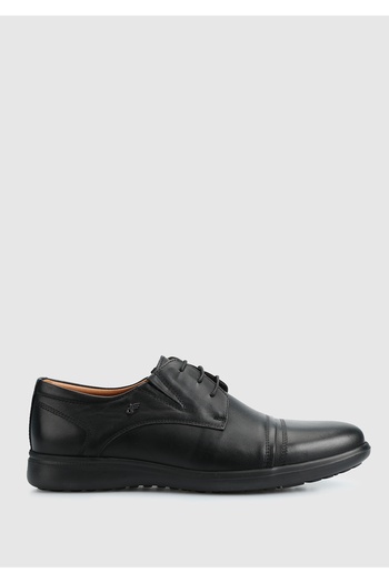 Dr.Flexer Black Leather Men's Shoes