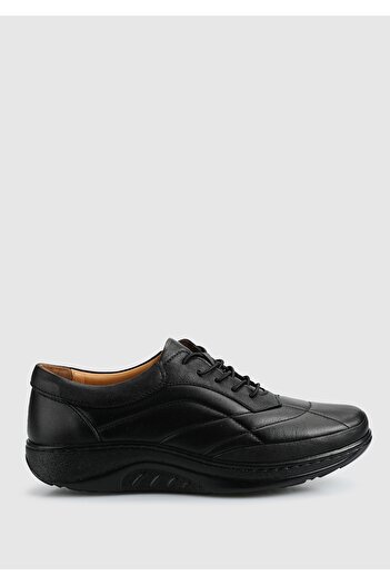 Eclipse Black Leather Women's Shoes