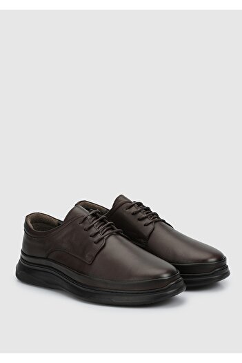 Eclipse Brown Leather Men's Shoes