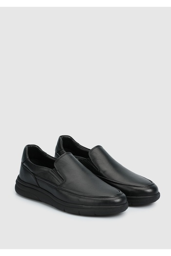 Eclipse Black Leather Men's Shoes