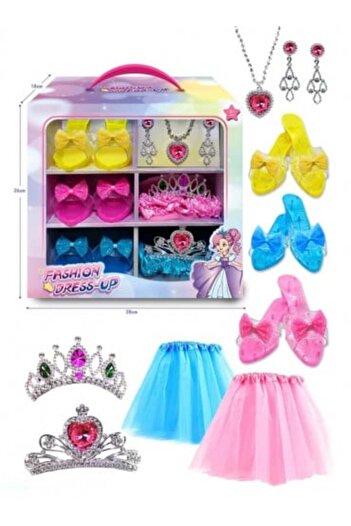 genernic Princess Costume Package with Crown and Heels