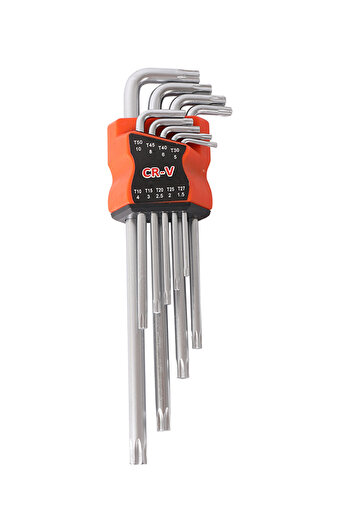 Lawazim Torx Key Set - 9 Piece Star Allen Wrench Set with Holder for DIY and Mechanical Repairs