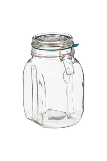 Five Simply Smart Jarro Glass Jar with Clip Closure 1.5 Liter