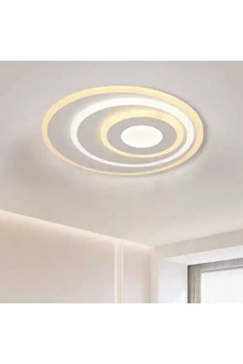 LED CONCEPT LED chandelier with three types of light, remote control, adjustable intensity, 56W, 40x40x6cm