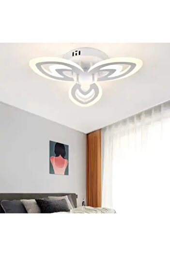 LED CONCEPT LED chandelier with three types of light, remote control, adjustable intensity, 60W, 55x55x10cm