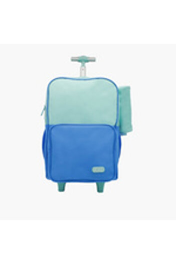 Roco 15.6 Inch Solid Trolley Backpack with Retractable Handle and Pencil Case by - 46×33×20 cm