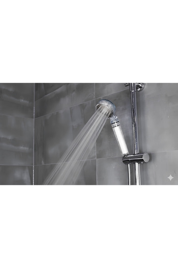 Generic Filtered Shower Head PP Cotton Filter for Hard Water Stainless Steel Rustproof Finish Easy Install