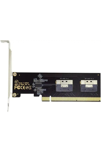 NFHK Dual 2X Slimline SFF-8654 X8 NVME to PCI-Express X16 3.0 4.0 Raid
