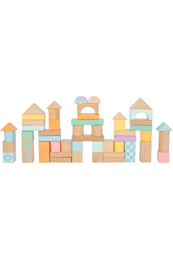 Small Foot Wooden building blocks, pastel colors