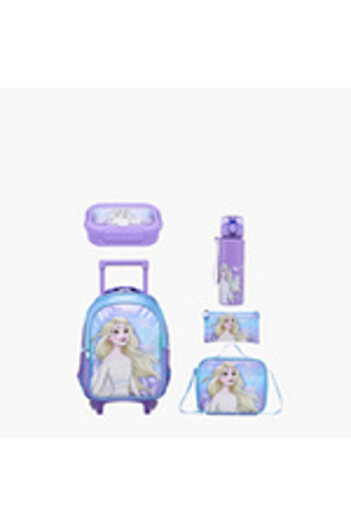 Disney Frozen 5-Piece Trolley Backpack Set - - 16 Inches
