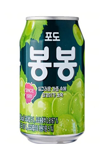 Haitai Podo Bongbong, Grape Drink 238ml x 72 Pcs