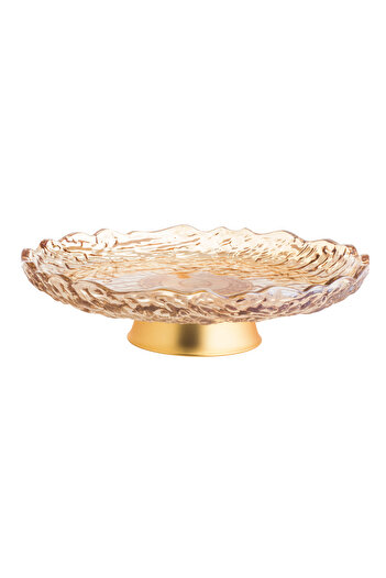 Host Glass Plate With Stand 45 CM