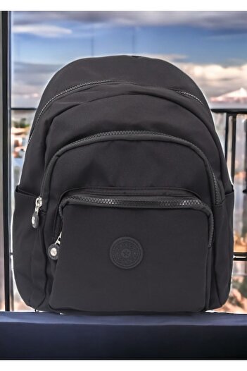OEM Women's Backpack in Durable Textile Material, Adjustable Straps, N65 Black