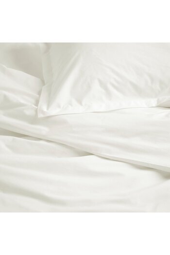 IKEA HAMPFLOCKEL Duvet cover and pillowcase, white, 150 x 200/50 x 80 cm
