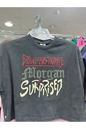 LOCK Funny Graphic T-Shirt - 'Disappointed Morgan Surprised' Slogan Tee for Women