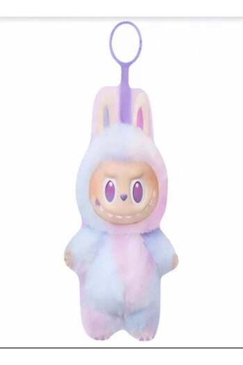 Generic Gradient Vinyl Art Toy Keychain – Labubu-Inspired Figure Series 3, Blind Box, Trendy Collectible,