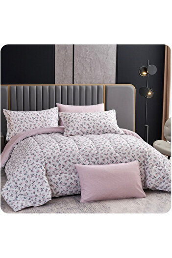 Un 4-piece summer printed quilt - luxurious, high-quality cotton, double-sided, high-quality material - 100% cotton