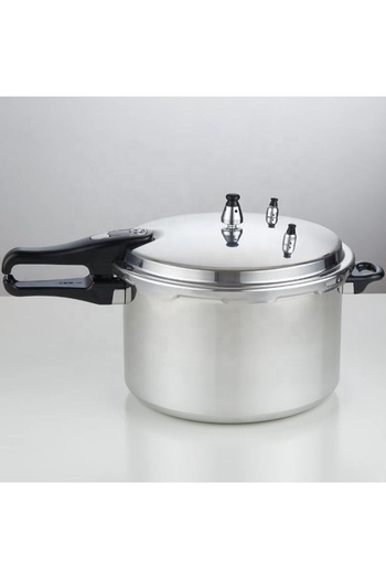 Generic Shopi Heavy Duty Pressure Cooker, Aluminium & Steel Cooker with Safety Whistle for Kitchen Use