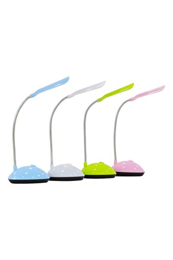 Lawazim Extendable Mini Desk Lamp - 4 Piece Multicolor Flexible Battery Powered LED Reading Light