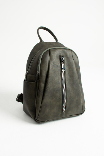 Fiona&Polo Women's Khaki Backpack 8 Compartments Very Useful Bag