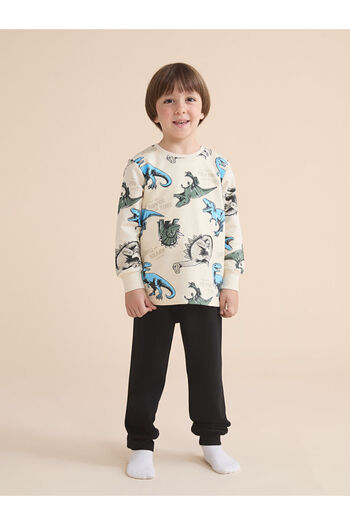 LC Waikiki Dinosaur Printed Boys' Pajamas
