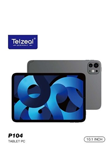 TELZEAL P104 10.1-Inch Android 13 Tablet with Dual SIM, 16GB RAM, 1TB Expandable Storage, 10000mAh H