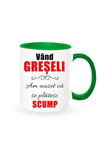 OEM Personalized mug with message: 'I sell mistakes, I've heard they're expensive', Betaprint, white wit