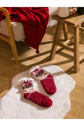 LC Waikiki Christmas Themed Women's Socks (W5)