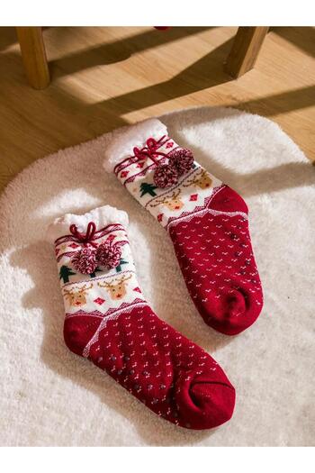 LC Waikiki Christmas Themed Women's Socks (W5)