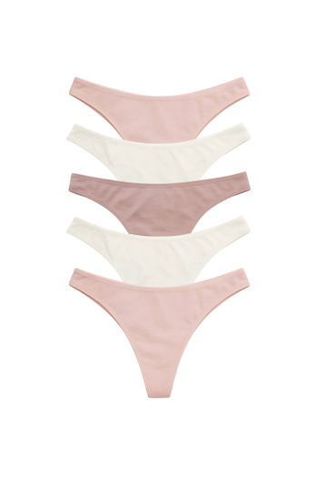 LİBELLA İÇ GİYİM Chiloți din bumbac pentru femei (set de 5) – culori pastel, croială confortabilă