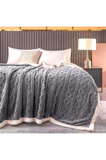 Kotonia Home Soft Cocolino two-layer duvet cover 200x230 cm and pillowcases 60x60cm, 100% microfiber, medium gray