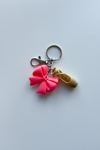 sin istanbul Ballerina Silver Chain Keychain, Bag Ornament