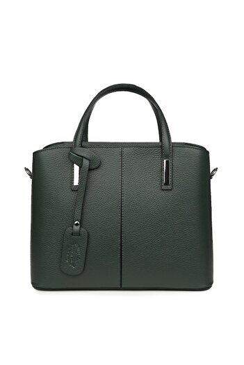 myOwn Women's Bag in Leather Gianna Dark Green