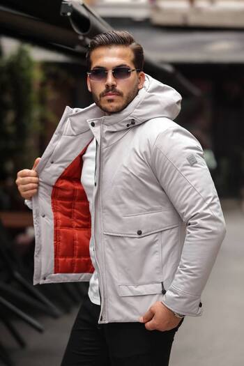 KOCCI New season waterproof and cold proof hooded quilted winter men's jacket coat