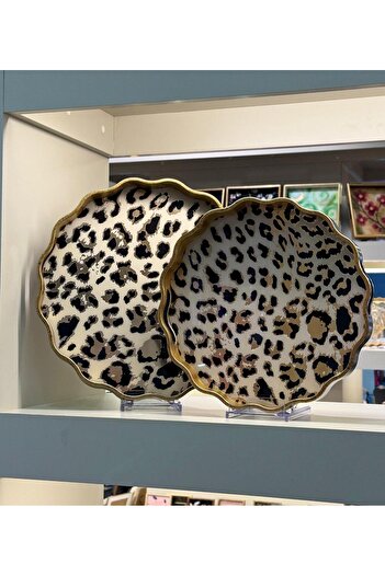 Onedekor 2-Piece Passifolia Leopard Luxury Tray