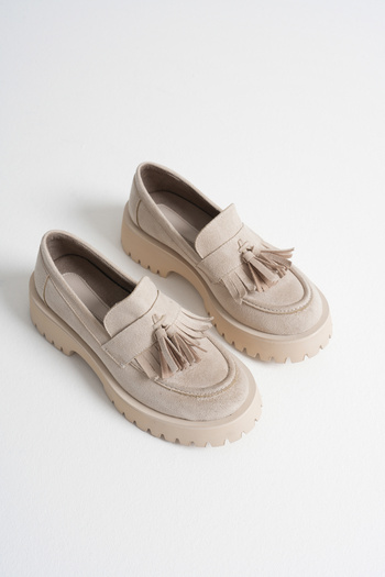 MFT AYAKKABI Women's Loafer Moccasin Casual Tasseled Daily Shoes