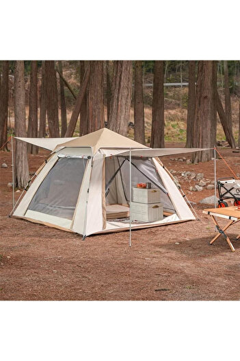 Cady One Large Automatic Waterproof Tent with Sunshade for 4 Persons for Travel and Camping 240*240*155cm