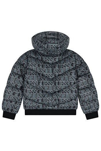 Guess Padded Hooded Long Sleeve Jacket
