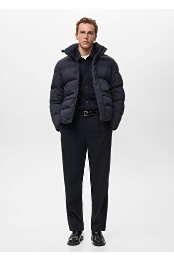MANGO Man Su geçirmez kısa kapitone anorak