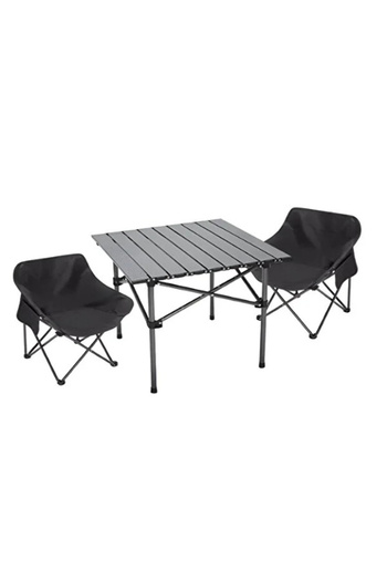 Generic Outdoor Picnic Set 2 Chairs and Table Folding Lightweight Portable Made of High Quality Fabric